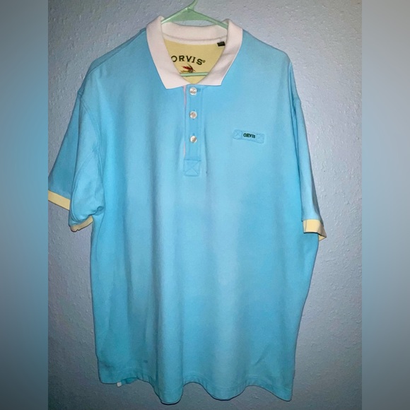 ORVIS Pastel COLOR BLOCK POLO - Picture 1 of 8